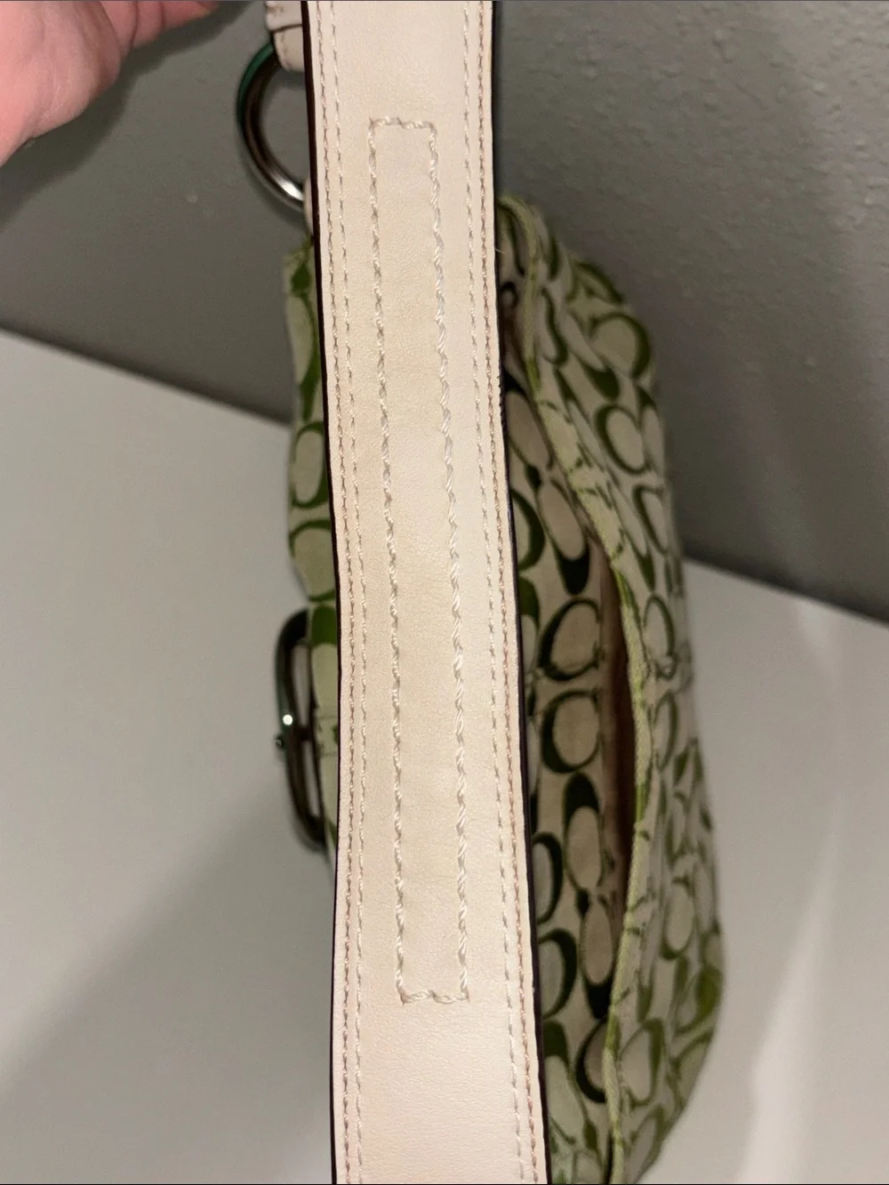 vintage Y2K-era Coach Soho Signature Flap Bag (specifically style F15668)
